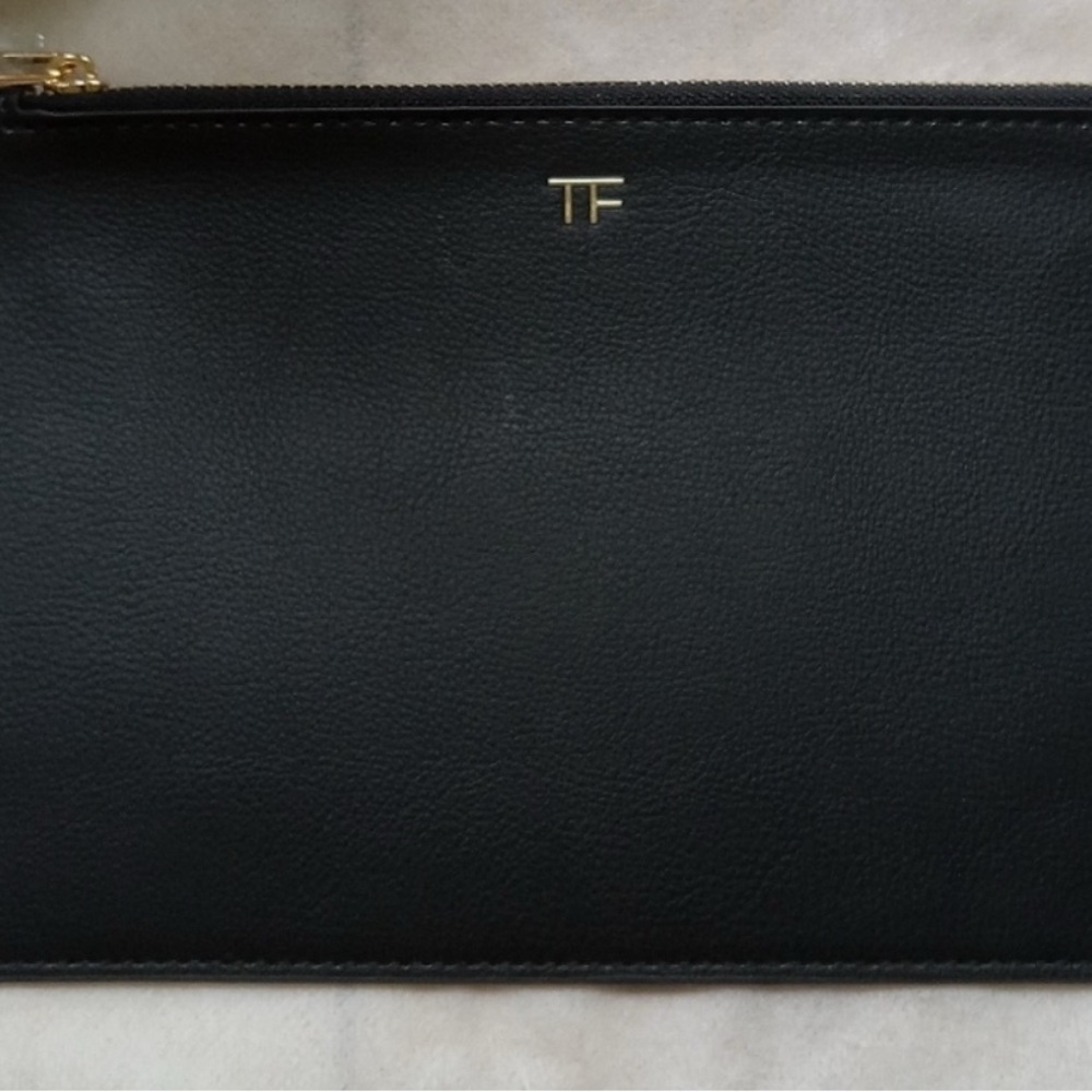 TOM FORD Beauty Black Zip Pouch NIB - Picture 4 of 4
